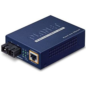 PLANET FTP-802S15 netwerk media converter 100 Mbit/s 1310 nm Single-mode Blauw