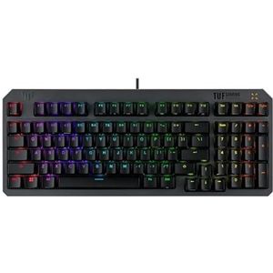 ASUS TUF Gaming K3 Gen II - toetsenbord USB mechanisch - Kailh Red - Gun Metal Grijs