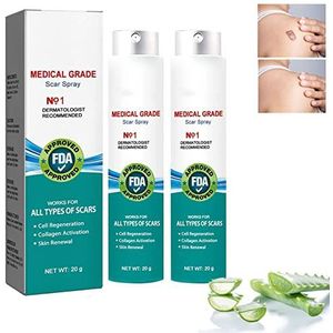 Scar Remove Advanced Scar Spray, Scarremove Advanced Scar Spray voor alle soorten scharen, verwijdert medische kwaliteit Scar Spray (2 stuks)