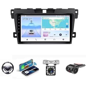 Android 13 Auto Stereo MP5 Player 9'' Screen Autoradio Voor Mazda CX-7 2008-2015 Car-play Android Auto GPS-navigatie Bluetooth RDS FM AM DAB+ Radio Stuurbediening Voice Control(NF-3 8Core 2+32G)