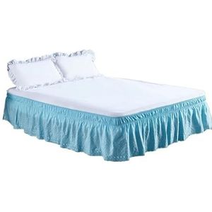 Bedrok Fluweel FITOU 90 x 200 cm Lichtblauw