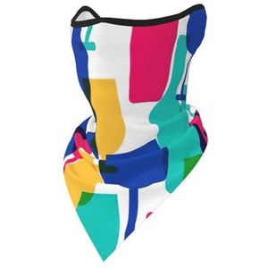 UVBDF Cocktailglazen en wijnflessen, gezichtsbedekking, sjaal, ademend voor hardlopen, kamperen, klimmen