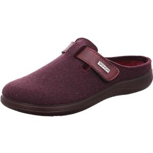 Rohde - Bari - Pantoffels - Wijnrood - Klittenbandsluiting - Sleehak