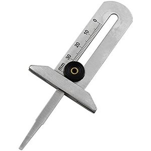 Digitale Autoband Tire Tread Diepte Gauge Meter Meetgereedschap Remklauw Dikte Maatjes Travel Remblok Schoenband Monitoring System(Stainless steel)