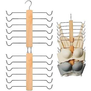 BH-hangers, BH-organisatorhangers, verstelbare kastorganizer, ruimtebesparende BH-hangers, RVS BH-hangers, No-Slip BH-hangers voor Closet Organizer