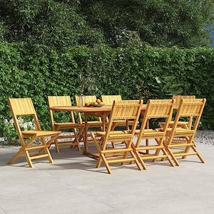 Opvouwbare Tuinstoelen 8 stuks 47x61x90 cm Massief Hout Teak