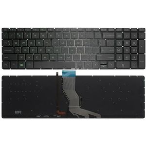 Voor HP 15-AK 15-AR 15-AU 15-BC 17-U 17T-U 17-AB 17-G US/UK/Spaans/Latijns/Frans/Beiglum/Russisch laptoptoetsenbord(Green US backlit)