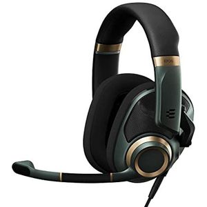 EPOS H6PRO Open Headset Bedraad Hoofdband Gamen Zwart, Goud, Groen