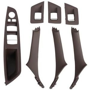 Auto interieurdeurgrepen 7-delige Set Voor BMW 5-serie F10 F18 523 525 528 LHD RHD Auto-interieurdeurgreepafdekking(LHD Moka)