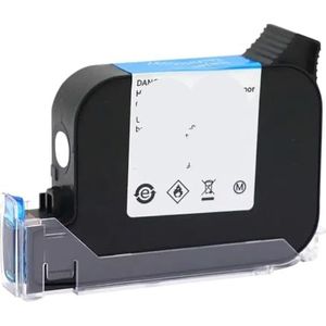 PHOVYAFI Handheld thermische inkjetprinter JS12 JS12M 600 DPI 12,7 mm EcoSolvent inktcartridge compatibel (wit)