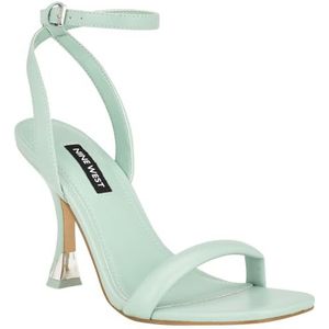 Nine West Dames Nyra sandaal met hak, Licht Groen 330, 37.5 EU