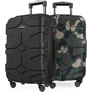 HAUPTSTADTKOFFER X-Kölln - handbagage harde schaal, zwart/camouflage., Handgepäck-Set, Koffer
