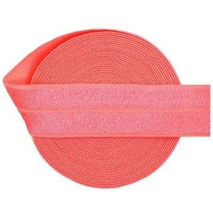 Omvouwbare elastische FOE 3/4"" 20 mm glanzend satijn spandex band singels tape hoofdband ondergoed jurk naaien trim 2 5 10 yard-neon oranje-20mm-2 yards
