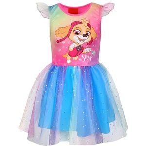 Paw Patrol - Skye - Jurk - Kleurrijk - Korte Mouwen - Kostuum