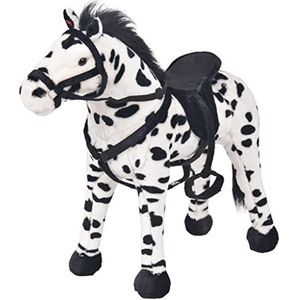 vidaXL Pluche speelgoed staand paard XXL pluche speelgoed knuffeldier knuffel