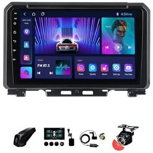 BOJONTN 22,9 cm (9 inch) Android 12 Autoradio 2 DIN voor Suzuki Jimny JB64 2018-2020 met achteruitrijcamera, stuurwielbediening, Bluetooth, GPS, Navi CarPlay, draadloos (grootte: S200 2+32G)