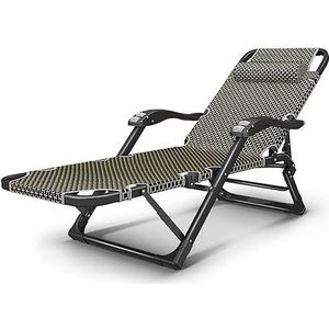 Outdoor terrasstoelen opvouwbare ligstoelen ligstoelen, verstelbare opvouwbare camping ligstoel ligstoel ligstoel fauteuil met massage armleuning en hoofdsteun (kleur: eenkleur)