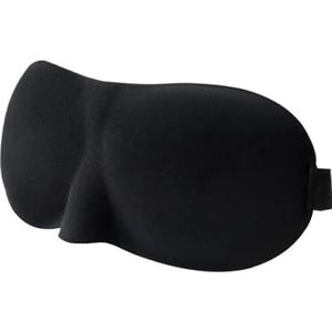 3D-slaapmasker, slaaplicht, blokkerend, driedimensionaal oogmasker, verlicht oogvermoeidheid, ademend dubbellaags reisslaapmasker (zwart)