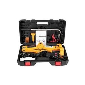 3 Ton Elektrische Auto Jack Lifting Set DC 12V Auto Schaar Floor Jack Kit + Slagmoersleutel + luchtpomp SUV Auto Reparatie Tools Gehumaniseerd ontwerp(Jack-NO Pump Wrench)