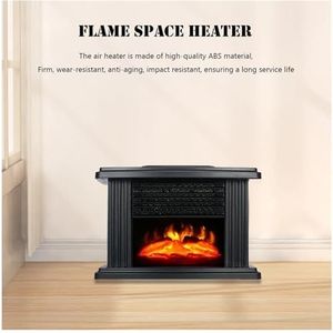 AISHANBAIHUODIAN 3D Elektrische Open Haard Rookloze Desktop Warme Luchtverwarmer VS/EU Met Afstandsbediening Energiebesparend Geschikt for Woonkamer Slaapkamer(EU)