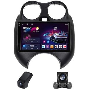 Android 14 2Din Autoradio geldt voor Nissan March K13 2010-2013 Ingebouwd CarPlay/Android auto/DSP-processor/GPS-navigatie/FM RDS-radio-Bluetooth 9 Duim Touch screen/Stuurbediening(C30Plus)