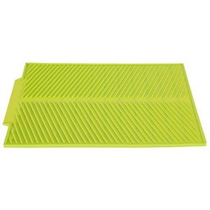 Jadeshay Droogmat - siliconen antislip schaal drogen mat droogschaal voor de keuken (kleur: groen)
