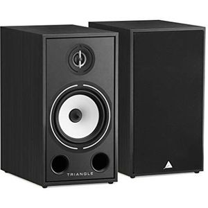 TRIANGLE - BOREA BR03 Hi-Fi boekenplankluidspreker - 100W belastbaarheid - 90 dB/W/m output - Veelzijdige muziek- en thuisbioscoop - 206 x 380 x 314 mm - Zwart (Paar)