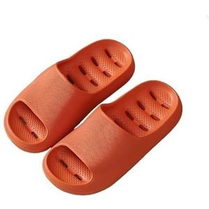 Non-slip Bathroom Slippers,Soft Slippers,Indoor And Outdoor Platform Pool Slippers Shower Slippers (Color : Orange, Size : 38-39)