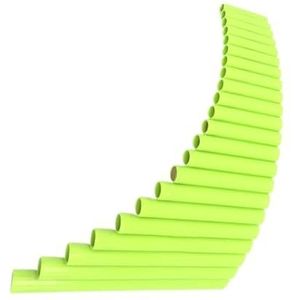 panfluiten muziekinstrument Groen Paars 22 Pijpen Plastic Panpipes G Key Pan Pipes Handgemaakte Folk Muziekinstrumenten Linkerhand Pan Fluiten (Color : Green)