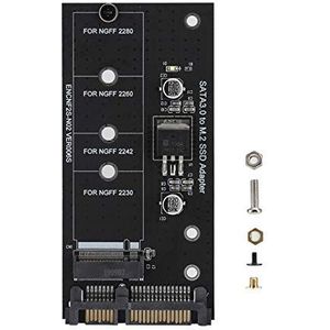 M.2 NGFF SSD naar SATA 22PIN Harde schijf Schijf Stabiele prestatie Adapter Riser-kaart, M.2 NGFF naar SATA Riser-kaart voor 4 verschillende SSD-hardeschijflengtes