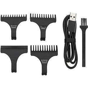 Haartrimmer, elektrische haartrimmer met anti-clip, thuisgebruik Kapper voor kapsalon Individueel gebruik(rood)