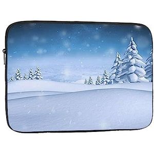 Winter Gedrukt Laptop Sleeve Notebook Shockproof Beschermende Tas Draagtas Laptop Cover 10 Inch