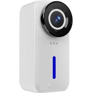 Actiecamera, C110 4K Duim Actie Camera EIS Stabilisatie Mini Draagbare Sportcamera for Motorhelm Buitenopnames,voor fietsen, motorfietsen(White)