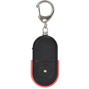 Fluitsleutelvinder, Anti verloren Alarm Key Finder Locator Fluitje Geluidscontrole met Batterij Rood