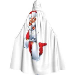 MDATT Halloween Hooded Mantel, Hooded Cape Omkeerbare Vampier Heks Halloween Cosplay Fancy Dress Kostuum Kerst Kerstman