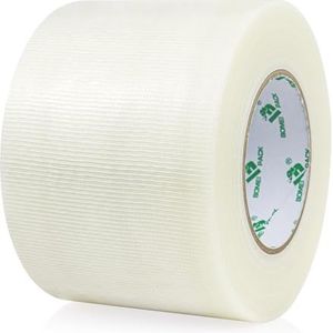BOMEI PACK Pantsertape, 50 m x 100 mm, transparant, waterbestendig, extreme pantserband, handscheurbaar, Gaffa tape, ducttape