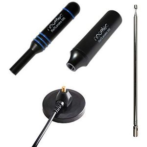 NooElec RaTLSnake M6 v2 - Premium 3-antennebundel voor NESDR, RTL-SDR, HackRF en andere softwaregedefinieerde radio's. Magnetische zweepantenneset voor radio's met 50 Ohm SMA-connectoren