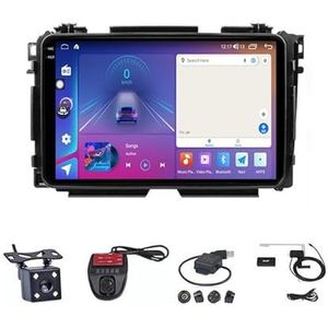 Android Double Din Car Stereo 9 Inch Touchscreen Autoradio Autotoebehoren Multimedia Stuurwielbediening met Navigatie Plug And Play Voor Honda Vezel HR - V HRV XRV 2015-2017 (Size : M100S WIFI 1G+16G