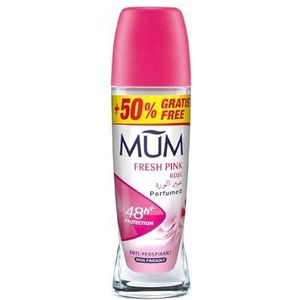 Mum Fresh Pink Rose Roll On Deodorant - 6x50ml - Voordeelverpakking