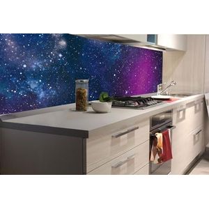 DIMEX Keukenachterwandfolie, zelfklevend, sterrenhemel, 180 x 60 cm, plakfolie, decoratiefolie, spatbescherming voor keuken, made in EU