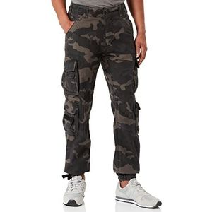 Brandit Pure Slim Fit broek voor heren, Darkcamo, XXL