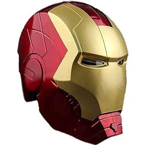 PRETAY Iron Man Helm Maske Leuchtend, Marvel Avengers Kunststoff Vollmasken Helme Halloween Film Cosplay Kostüm Requisiten