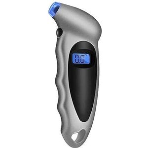 Bandenspanningsmeter Backlight Hoge Precisie Digitale Bandenspanning Monitoring Auto Bandenspanningsmeter Meter LCD Display Eenvoudig In Gebruik(Silvery)