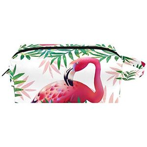 Leuke Flamingos Cosmetische Organizer Pouch Vrouwen Opknoping Toilettas Meisje Draagbare Make-up Tassen