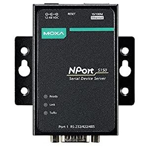 MOXA Serial Device Server, 1 poort, RS-232/422/485 VE = 1