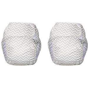 2 Set Verstelbare Volwassen Luier Incontinentie Broek voor Oude Mensen Geurvrij Wit