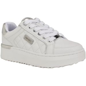 Nine West Cafee Sneaker, Wit/Zilver 141, 6.5 UK, Wit Zilver 141, 39.5 EU