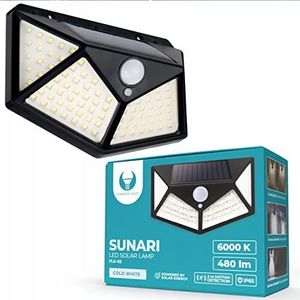 FOREVER Led-buitenverlichting op zonne-energie, halogeen, voor de oprit met bewegings- en schemeringssensor, IP65, sterk licht