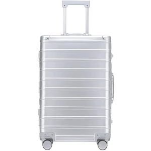 Bagage Koffer Trolley Koffer Klassieke Koffer Met Aluminium Frame, TSA-slot, Geen Ritssluiting En Stille Wielen Reiskoffer Handbagage (Color : A, Size : 20"")