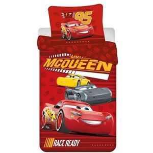 Disney - Cars Race Ready - Dekbedovertrek - 140 x 200 cm + Kussensloop - 70 x 90 cm